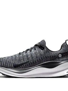 Nike Black and Gray Knit Running Shoe